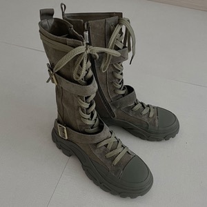 4cm belt walker boots