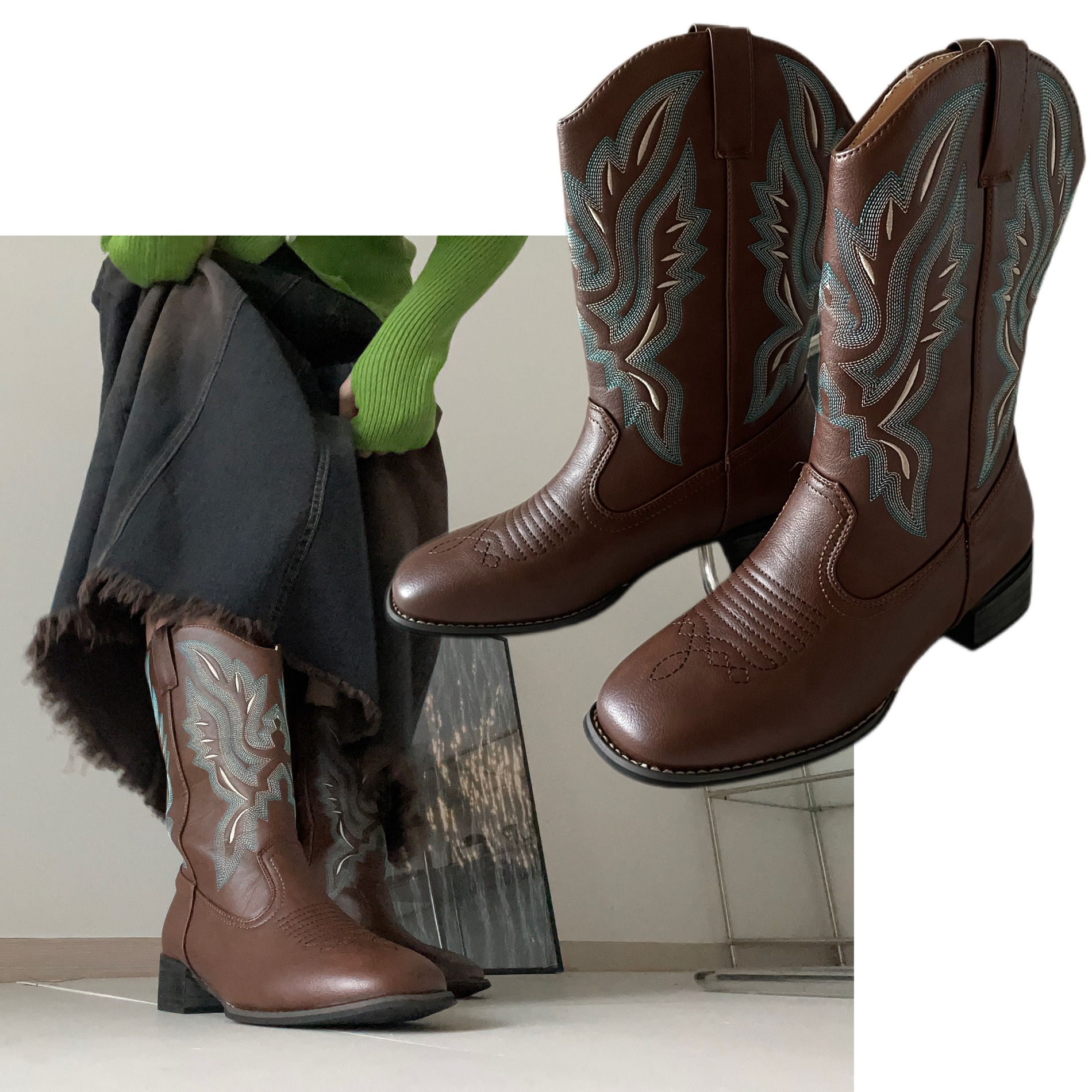 Pattern Western Boots