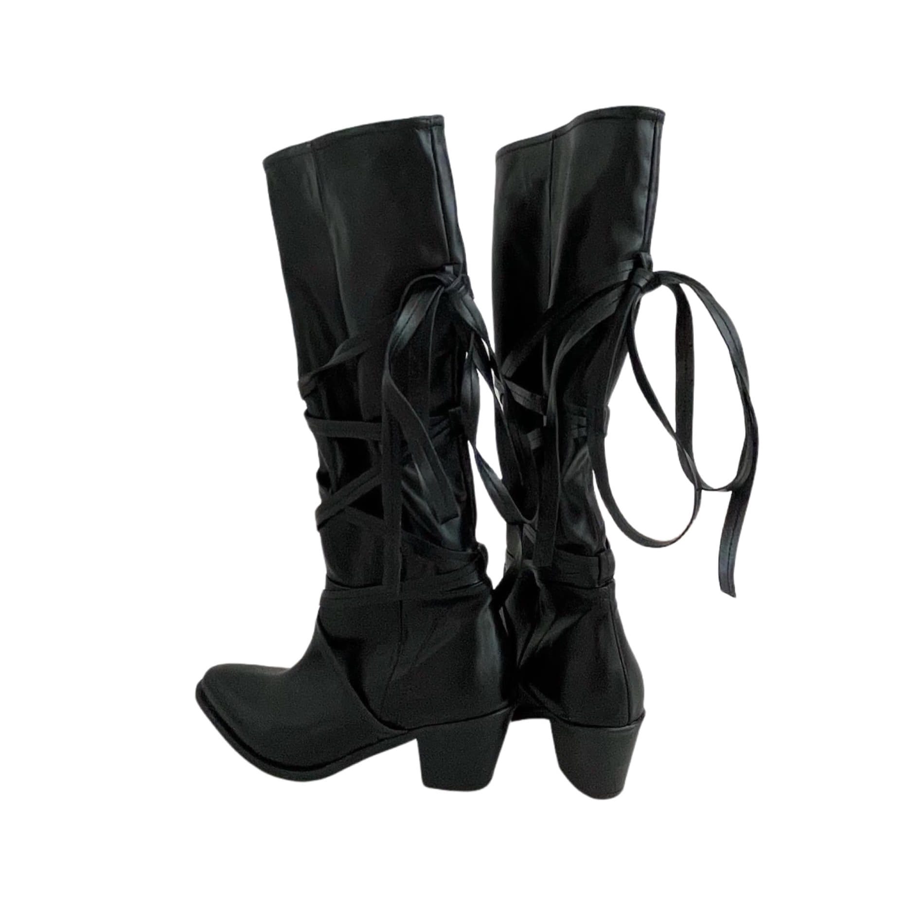 5.5cm Strap Western Boots