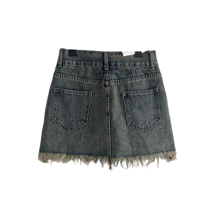 Vintage Tassel Denim Skirt
